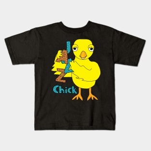 Jazz Chick Patterned Text Kids T-Shirt